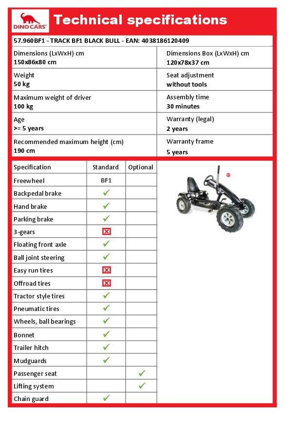 Dino Tracks Black Bull BF1